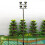 24 PCS HO Scale Model Lighting Tower,Tower Lights Model Lights Layout Lamppost for Train/Garden/Playground/Stadium 9