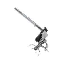 Cowbell Holder Clamp for Bass Drum, Secure Mount with Quick Installation, Silver Finish