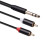 2pcs 6.35mm Cable to 2RCA Audio Cable Aux RCA Jack Y Splitter Cable for Amplifiers Audio DVD,5FT 2