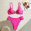 Dames 2-delige bikiniset met schelpuitsnijding,-karamel kleur L 4