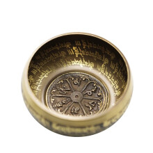 Tibetan Singing Bowl Set 4.72 Inch Handcrafted in Nepal for Yoga and Meditation Sound Enhancement