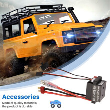 2X RC Hobby 60A ESC Bürstenmotor-Drehzahlregler mit 2A BEC Hochspannung 6-12V Bürsten-ESC für RC-Schiff & RC-Car-ESC,B
