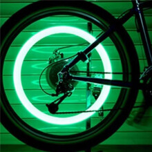 4PCS Neon Bike Spoke Lights Bicycle LED Light Tire Valve Cap Flashlight Wheel Spoke Bicycle Accessories B