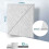 24 Pack Acoustic Panels, 12 X 12Inch Decorative Soundproofing Panels, Wall and Ceiling Acoustical Panels Silver Grey 6