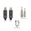 2X Microphone Wireless System Micphone Wireless Transmitter UHF Transmitter & Receiver for Dynamic/Condenser Microphon 3
