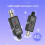 2X Microphone Wireless System Micphone Wireless Transmitter UHF Transmitter & Receiver for Dynamic/Condenser Microphon 8