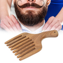 Wooden Comb Sandalwood Coarse Teeth for Hair Beard Massage Stylist Tool