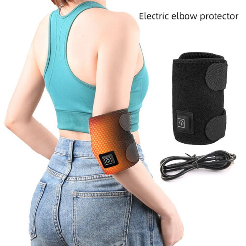 2X Wrap Elbow Tennis Heating Support Brace Arm Heating Pad Sleeve Adjustable 3 Temperature Setting 2