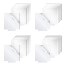 Acrylic Sheet Clear Cast for LED Light Base Table Signs DIY Display Projects LEDLights for Projects 24 Pieces