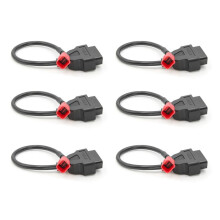 6X 6 Tot 16-Pins OBD-Adapters voor Motorfietsen OBD2 Diagnostische Kabelverlengingsconnectoren voor