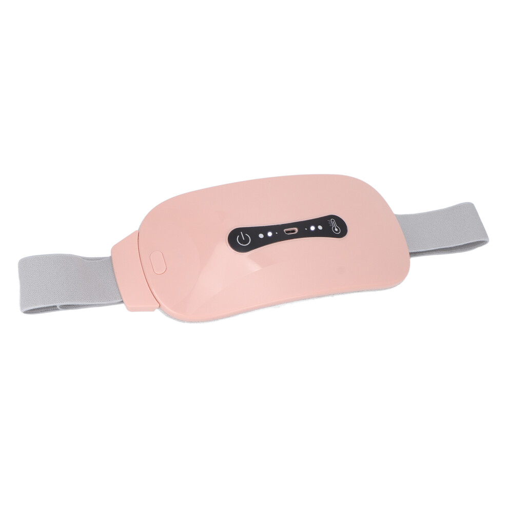 Electric Heating Pad Waist Belt 3 Gears Vib 1800mAh Pink