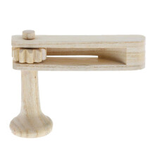Wooden Hand Clapper Ratchet Noise Maker with OneHand Action for Events and Music Education
