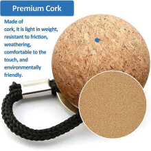12PCS Floating Cork Keyring, Floatable Wooden Key Chain for Water Sport Swimming Diving Fishing Swimming