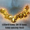 Gold Moon and Star LED String Lights, Warm White, Battery 2