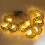 Gold Moon and Star LED String Lights, Warm White, Battery 5