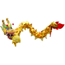 Chinese Dragon Dance Costume Silk Prop for Stage and School Sports, Year 3m 5m