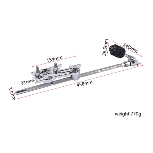 Adjustable Cowbell Clamp for Drum Stand  Universal Percussion Holder with Versatile Mounting 1