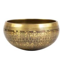 Tibetan Singing Bowl Set with Mallet and Cushion, Handcrafted Nepal Meditation Sound Bowl for Yoga and Chakra Balancing