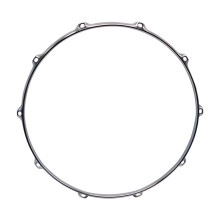 14 Inch 8 Lug Snare Drum Hoop with Upper Circle Color Finish, Replacement Rim Upgrade