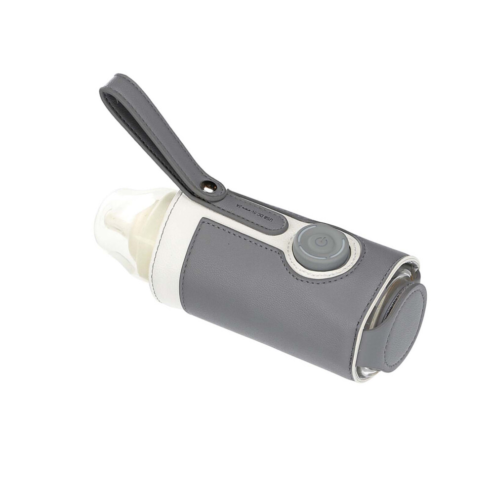 Portable Baby Bottle Warmer, 3 Level Temp, Adjustable, Compact, Grey