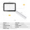 4X Rechargeable Magnifying Glass with Light 20LEDs, Handheld Rectangular Page Lighted Magnifier, 3 Brightness Modes 7