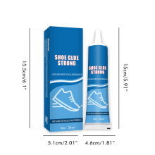 50ml Wasserdichter Schuhkleber | Kristallklarer Leder- & Sneaker-Kleber, 4,6x15cm