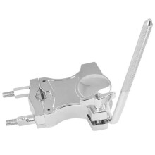 Adjustable Cowbell Clamp with LRod Holder for Drum Set Percussion, Durable Metal Mount