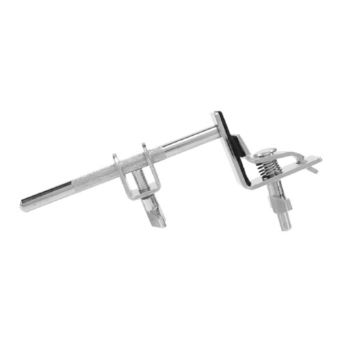 Silver Adjustable Cowbell Holder Mount for Drum Kit Percussion Stand Clamp 1