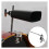 Cowbell Holder Clamp for Bass Drum, Secure Mount with Quick Installation, Silver Finish 3