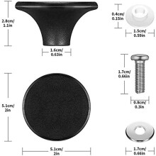 Bouton de Four Hollandais pour Le Remplacement du Bouton , Bouton de Remplacement en Bakélite Pots de Four Hollandais Bouton Poignée de