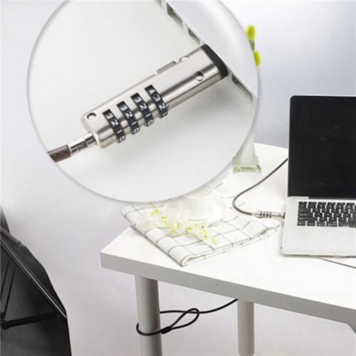 4X Security USB Password Anti-Theft Lock, Used for Anti Theft Function  Laptop, Tablet, Projector, TV 1