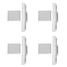 4X Clear Acrylic Round Bracelet Display Holder 2 Tier T-Bar Jewelry Display Bracelet Display Holder Display Organizer