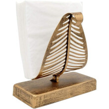 4X Freestanding Modern Napkin Holder with Leaf Design, Desktop Paper Towel Dispenser, Napkin Storage Storage Box