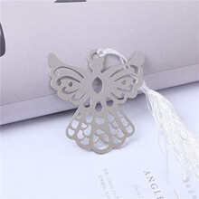 100Pcs Angel Bookmark Favor with Elegant Silk Tassel Wedding Party Favor Gift Boxed Book Lovers Collection Bookmark