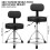 Drum Throne Adjustable Height Ergonomic Saddle Seat 440 lbs Heavy Duty Drum Stool Black 4