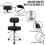 Drum Throne Adjustable Height Ergonomic Saddle Seat 440 lbs Heavy Duty Drum Stool Black 5