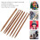 7pcs Bamboo Crochet Hooks Set - Ergonomic Handles, Size Range 4.0-7.0mm 9