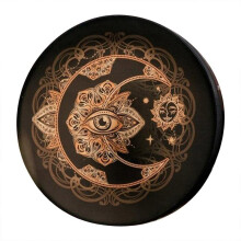 Handmade Siberian Shaman Drum for Adults with Clear Resonant Tone for Spiritual Music and Healing