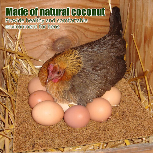 10PCS Washable Chicken Nesting Pads 13x13 Reusable Hen Nesting Box Liners for Egg Protection 2