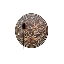 Handmade Drum with Decorative Finish for Festivals and Drum Circles, Durable Outdoor Percussion
