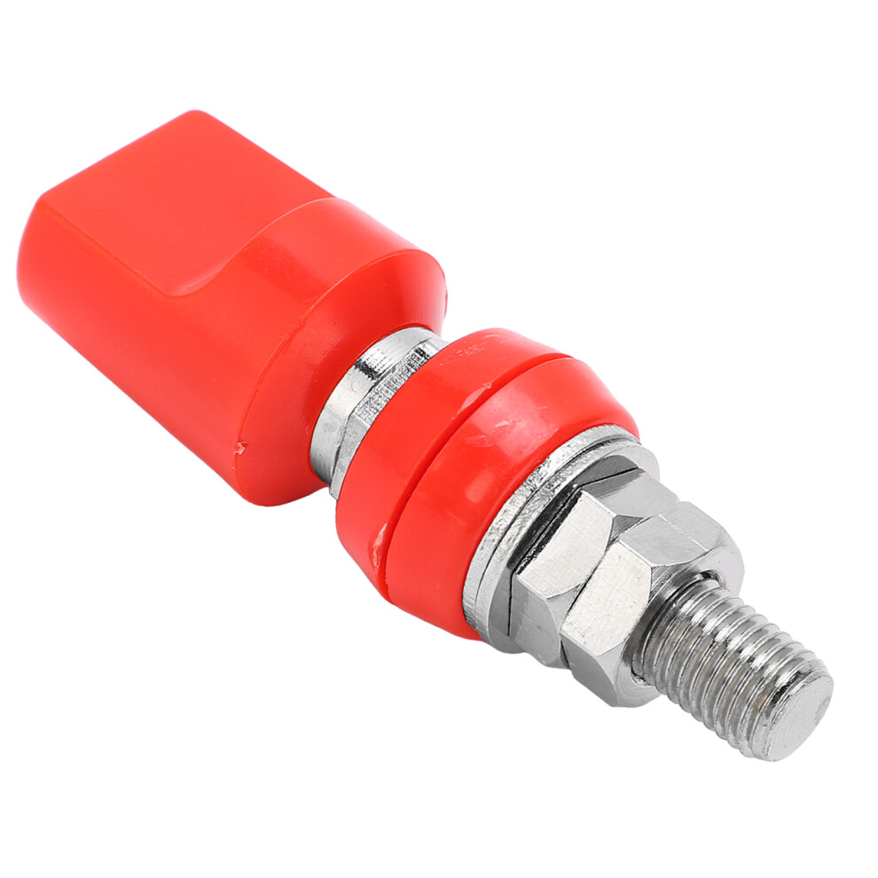 Terminal Block M8 100A Copper Abs Flat Cover Red 4Mm Multifunction 8491390406459