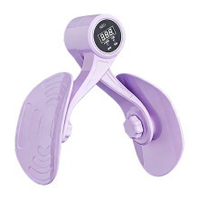 Digital Inner Thigh Exerciser with Counter Thigh Fitness-Purple