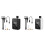 Compacts Bicycles Pumps High Pressures Pumps Portables-White 2