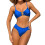 Women's 2 Piece Bikini Set Seashell Cutout-Royal Blue S 1