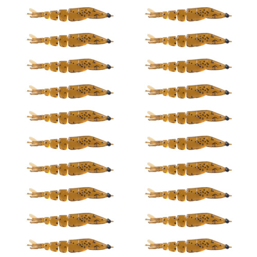 20Pcs/set Soft Crawfish Soft Shrimp Lures Baits Soft-No. 01