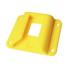 Vorderradträger-Blockadapter mit Schrauben,-Gelb