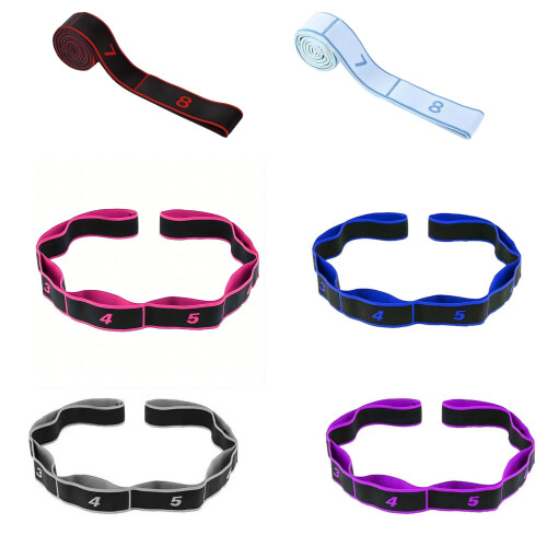 3-teiliges Widerstandsband mit 8 Ringen, elastisches Spannseil-A 1