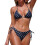 2-teiliges Neckholder-Bikini-Set mit Polka Dots-Dunkelblau XL 1