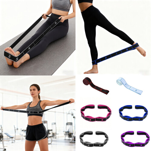 3-teiliges Widerstandsband mit 8 Ringen, elastisches Spannseil-A 2