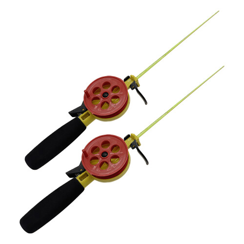2pcs Ice Fishing Rod High Strength Plastic Construction-L 1